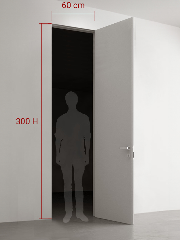 Porte battante 60×300 cm